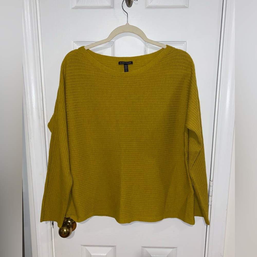 Eileen Fisher Women's Mustard Yellow Sweater